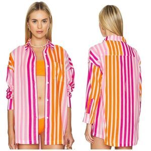Beach Riot Alexa top in sunset stripes size S/M